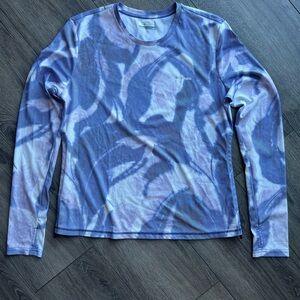 Columbia Sun Deflector Summerdry Long Sleeve Shirt Metalic Size Large Womens